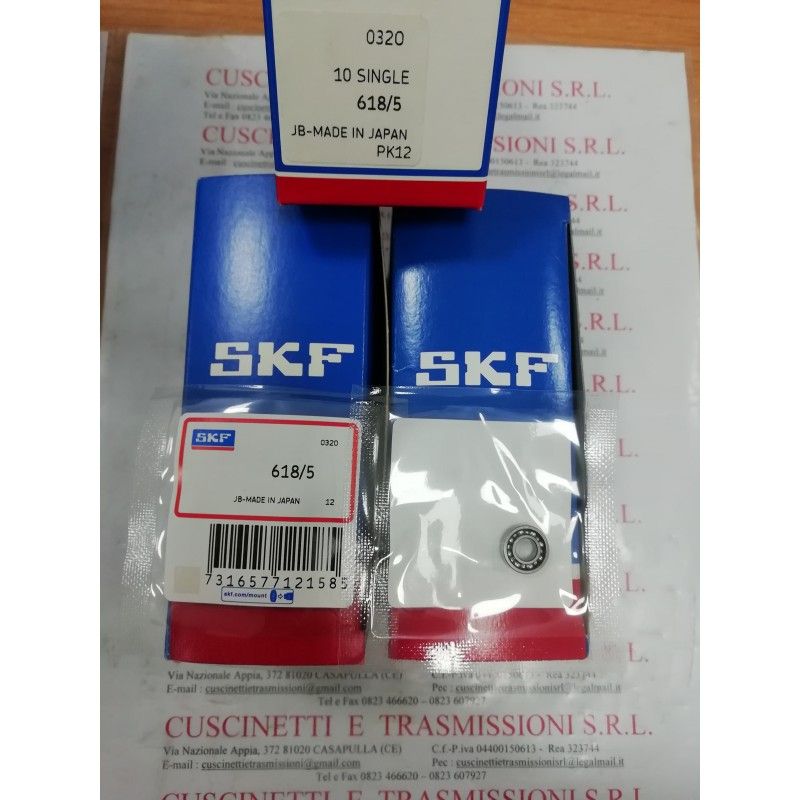 Cuscinetto 618/5 SKF 5x11x3 Weight 0,0014 6185,618/5,685, Cuscinetto 618/5 SKF 5x11x3 Weight 0,0014 6185,618/5,685,