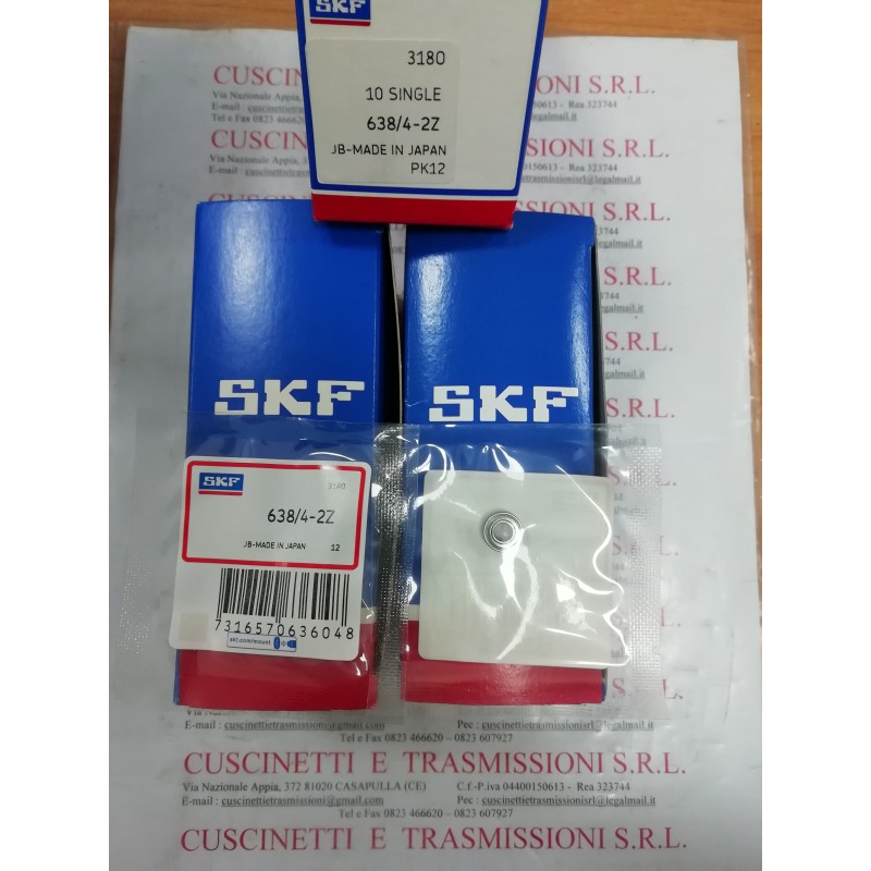 Cuscinetto 638/4-2Z SKF 4x9x4 Weight 0,001 63842Z,638/4-2Z, Cuscinetto 638/4-2Z SKF 4x9x4 Weight 0,001 63842Z,638/4-2Z,