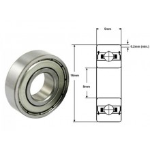 Cuscinetto SC 8A15 ZZ1 NR C3/7NQ1 NTN (8x16x5) Weight 0,005
