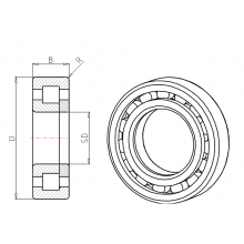 Cuscinetto NUP 2304 E TVP2 KOYO (20x52x21) Weight 0,22 NUP2304ETVP2