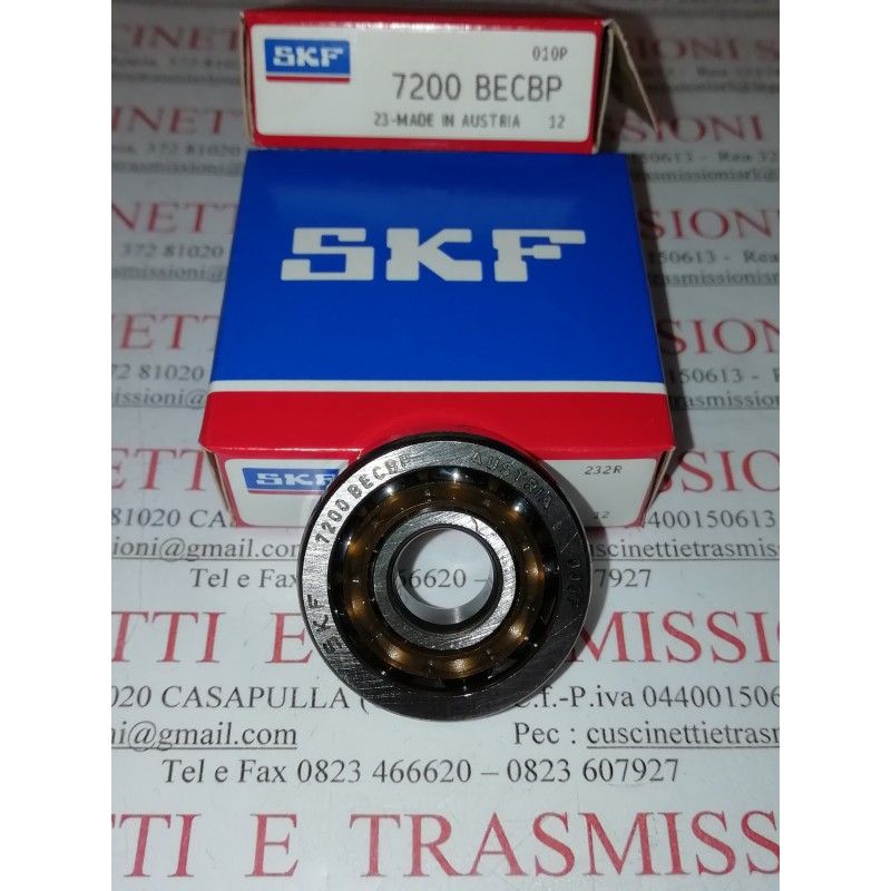 Cuscinetto 7200 BECBP SKF 10x30x9 Weight 0,0298 7200BECBP