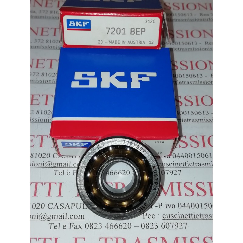 Cuscinetto 7201 BEP SKF 12x32x10 Weight 0,0356 7201,7201bep,7201btvp,7201bxltvp,7201tvh,7201b,7201tn,7201btn