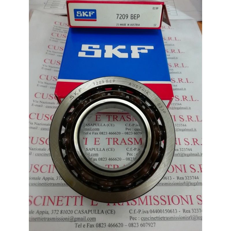 Cuscinetto 7209 BEP SKF 45x85x19 Weight 0,4047 7209BEP Cuscinetto 7209 BEP SKF 45x85x19 Weight 0,4047 7209BEP
