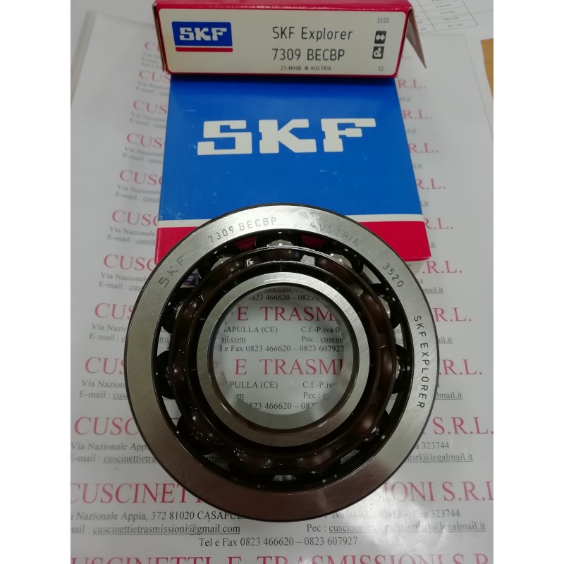 Cuscinetto 7309 BECBP SKF 45x100x25 Weight 0,812 7309BECBP