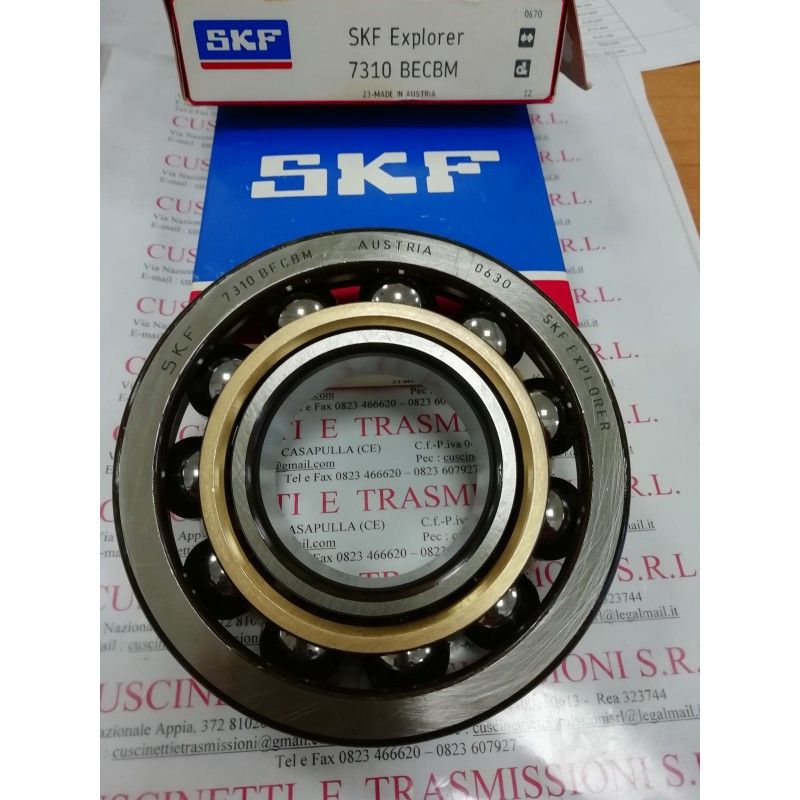 Cuscinetto 7310 BECBM SKF 50x110x27 Weight 1,158 7310BECBM