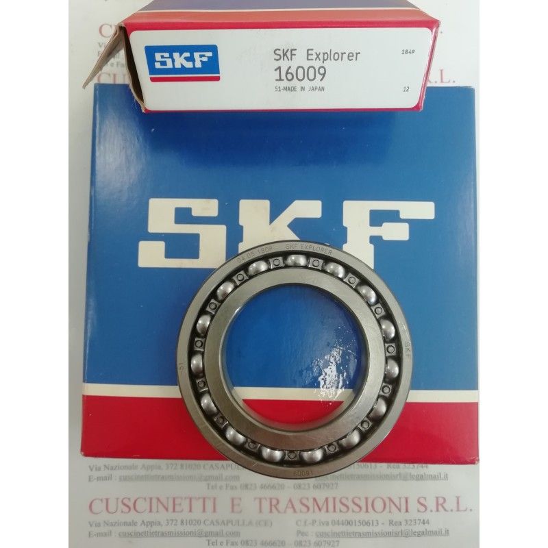 Cuscinetto 16009 SKF 45x75x10 Weight 0,166 16009 Cuscinetto 16009 SKF 45x75x10 Weight 0,166 16009