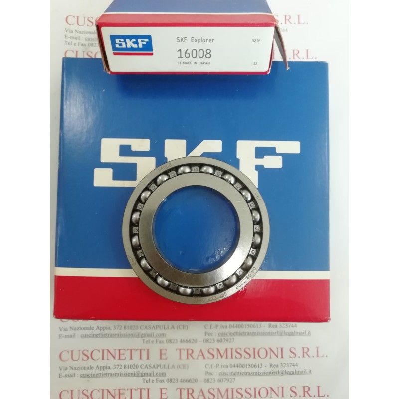 Cuscinetto 16008 SKF 40x68x9 Weight 0,125 16008