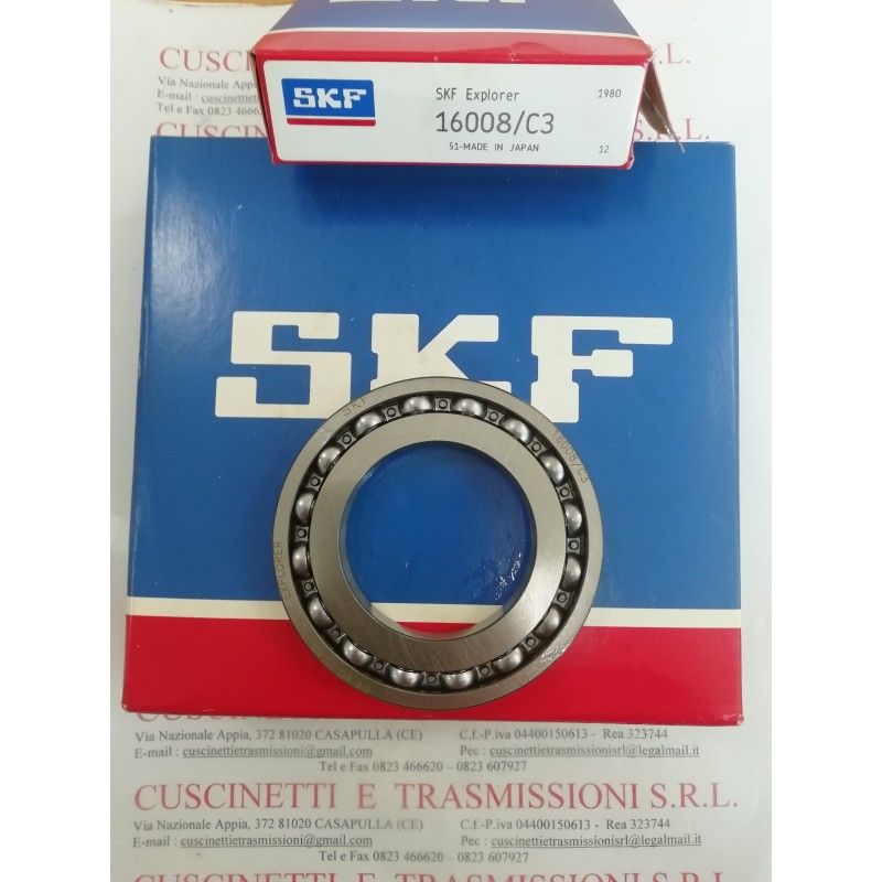 Cuscinetto 16008/C3 SKF 40x68x9 Weight 0,125 16008C3,16008-C3,16008/C3 Cuscinetto 16008/C3 SKF 40x68x9 Weight 0,125 16008C3,16008-C3,16008/C3