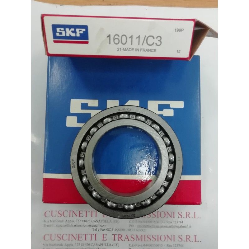 Cuscinetto 16011/C3 SKF 55x90x11 Weight 0,269 16011C3 Cuscinetto 16011/C3 SKF 55x90x11 Weight 0,269 16011C3