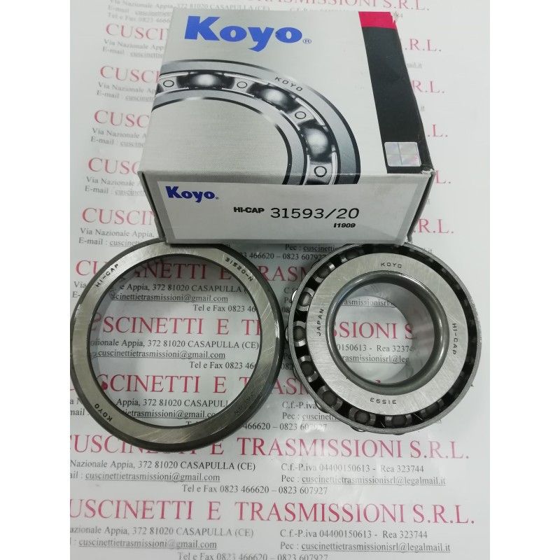 Cuscinetto 31593/31520 Koyo 34.925x76.2x29.37 Weight 0,630 31593/31520,31593/20,31593-31520,4T31593/31520,31593-99401,