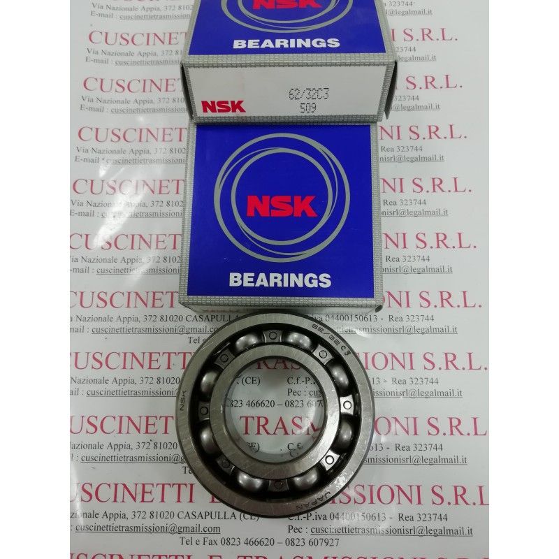 Cuscinetto 62/32 C3 NSK (32x65x17) Weight 0,230 62/32c3 Cuscinetto 62/32 C3 NSK (32x65x17) Weight 0,230 62/32c3