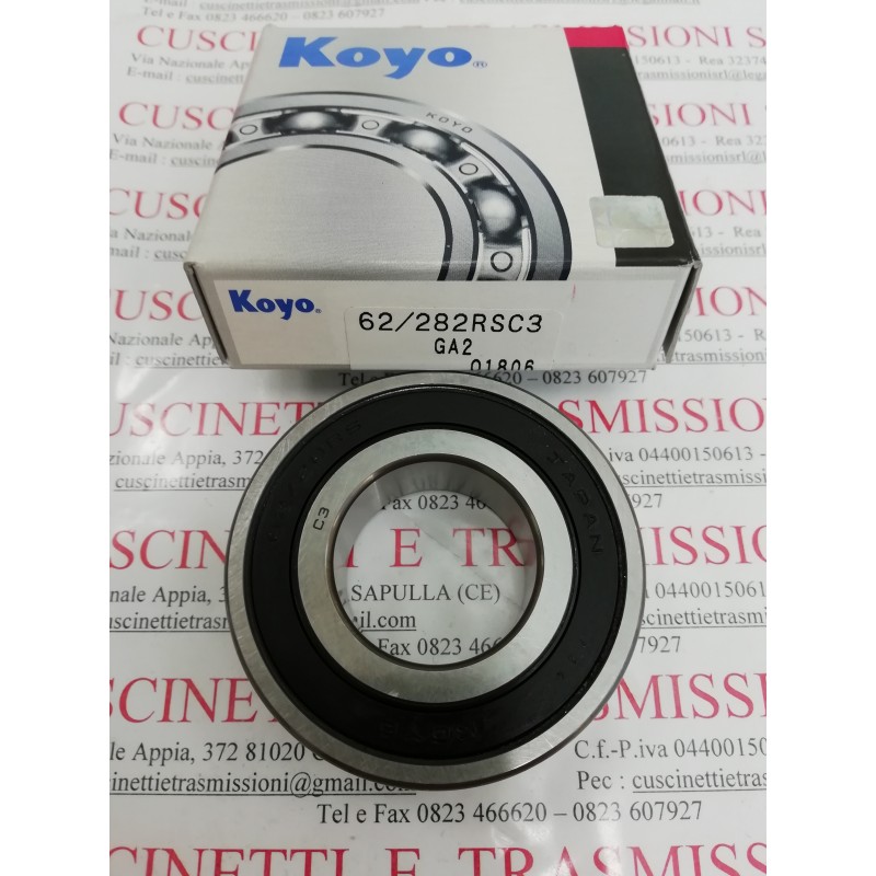 Cuscinetto 62/28 2RS C3 Koyo 28x58x16 Weight 0,172 62/282RS/C3,62/28-2RS-C3,