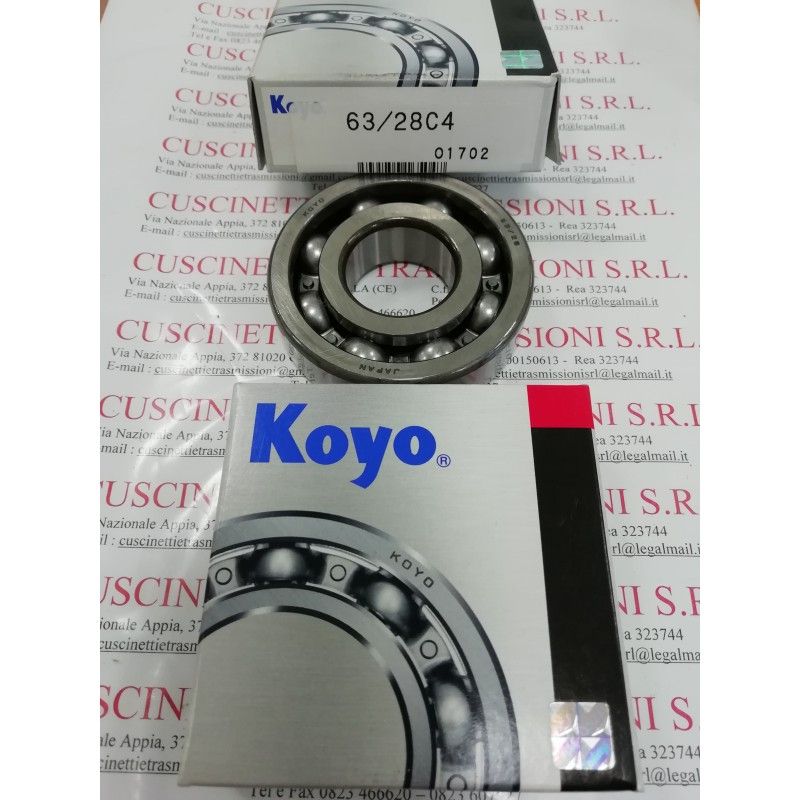 Cuscinetto 63/28 C4 KOYO 28x68x18 Weight 0.291 63/28C4,63/28-C4,