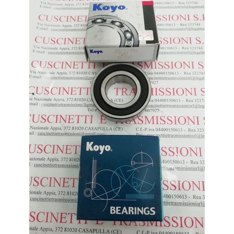 Cuscinetto 60/22 2RS Koyo (22x44x12 Weight 0.072) 60/222RS,60/22-2rs