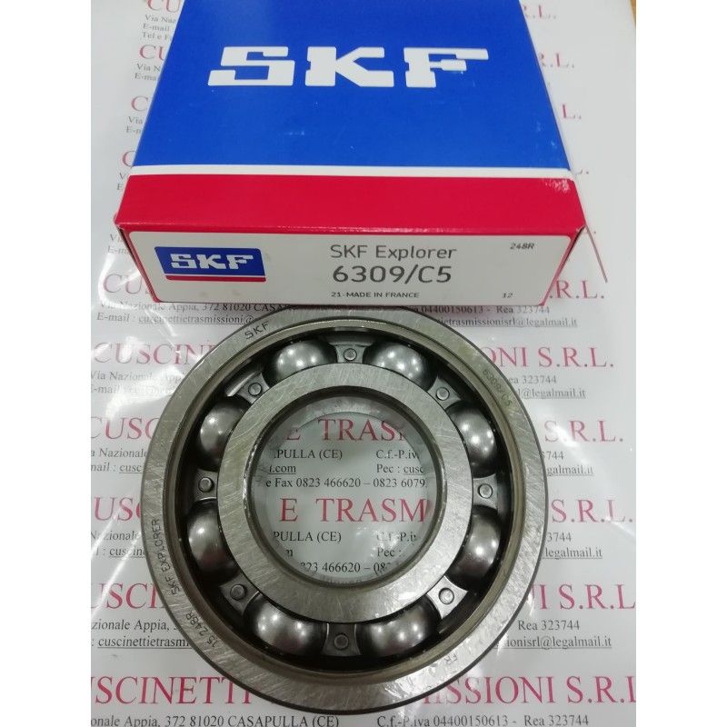 Cuscinetto 6309/C5 SKF 45x100x25 Weight 0,83 6309C5,6309/C5,6309-C5 Cuscinetto 6309/C5 SKF 45x100x25 Weight 0,83 6309C5,6309/C5,6309-C5