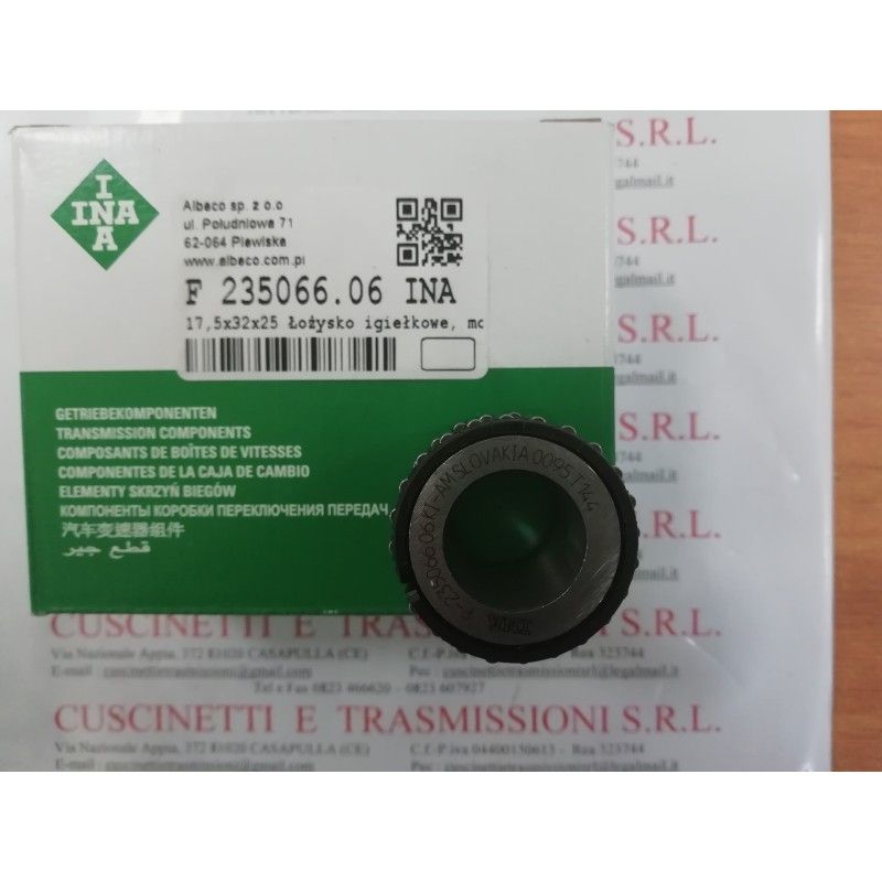 Cuscinetto F-235066.06.KI (17,5x32x25) Weight 0,085 F23506606KI,235066-06,f235066-06, Cuscinetto F-235066.06.KI (17,5x32x25) Weight 0,085 F23506606KI,235066-06,f235066-06,