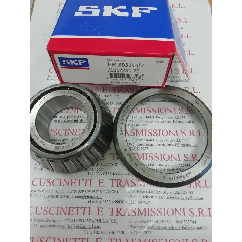 Cuscinetto HM 803146/2/110/2/QCL7C SKF 41,275x88,9x30,162 Weight 0,906 hm803146/10,4t-hm803146/hm803110,803146/803110,803146/...