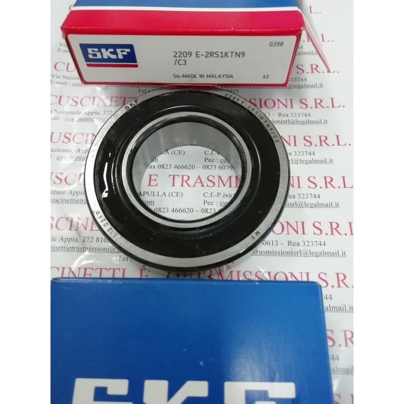 Cuscinetto 2209 E-2RS1KTN9/C3 SKF 45x85x23 Weight 0,53 2209E2RS1KTN9C3 Cuscinetto 2209 E-2RS1KTN9/C3 SKF 45x85x23 Weight 0,53 2209E2RS1KTN9C3