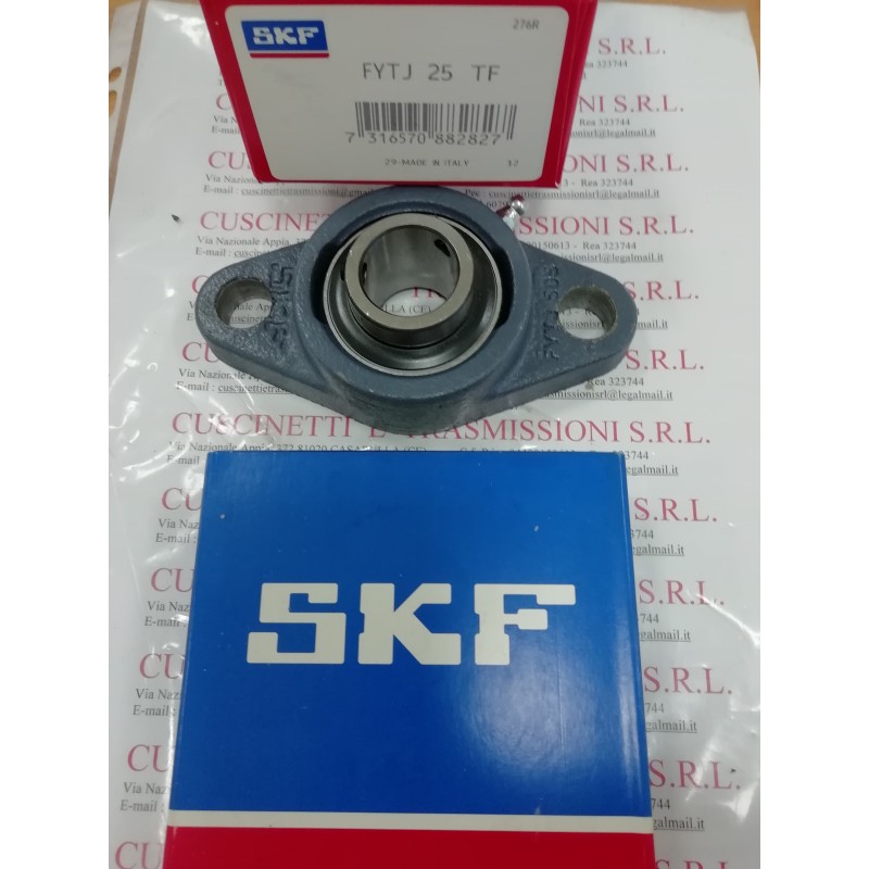 Supporto FYTJ 25 TF SKF 25x130x35,8 Weight 0,6165 ucfl205,fytj25tf,sft25,rcjty25,ucfl205j,ucfl205j7,