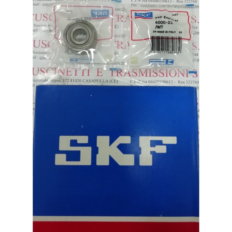 Cuscinetto 6000-2Z/WT SKF 10x26x8 Weight 0,0192 60002ZWT Cuscinetto 6000-2Z/WT SKF 10x26x8 Weight 0,0192 60002ZWT