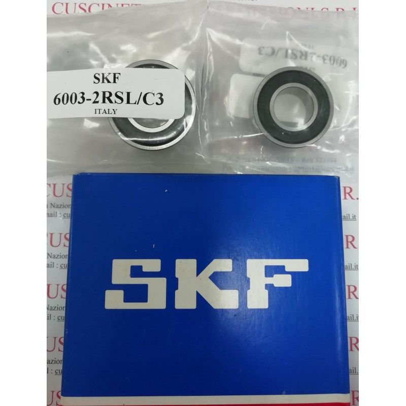 Cuscinetto 6003-2RSL/C3 SKF 17x35x10 Weight 0,0394 60032RSLC3 Cuscinetto 6003-2RSL/C3 SKF 17x35x10 Weight 0,0394 60032RSLC3