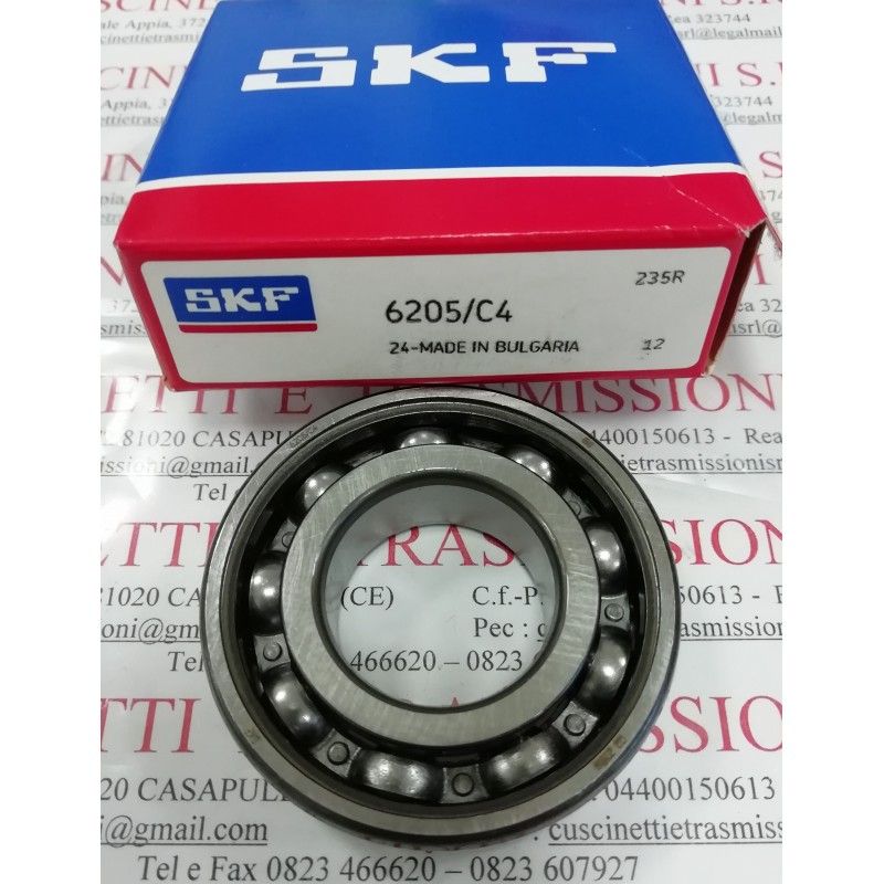 Cuscinetto 6205/C4 SKF 25x52x15 Weight 0,1248 6205C4,6204-C4,6205/C4