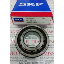 Cuscinetto NJ 206 ECP SKF 30x62x16 Weight 0,205 NJ206,NJ206ECP