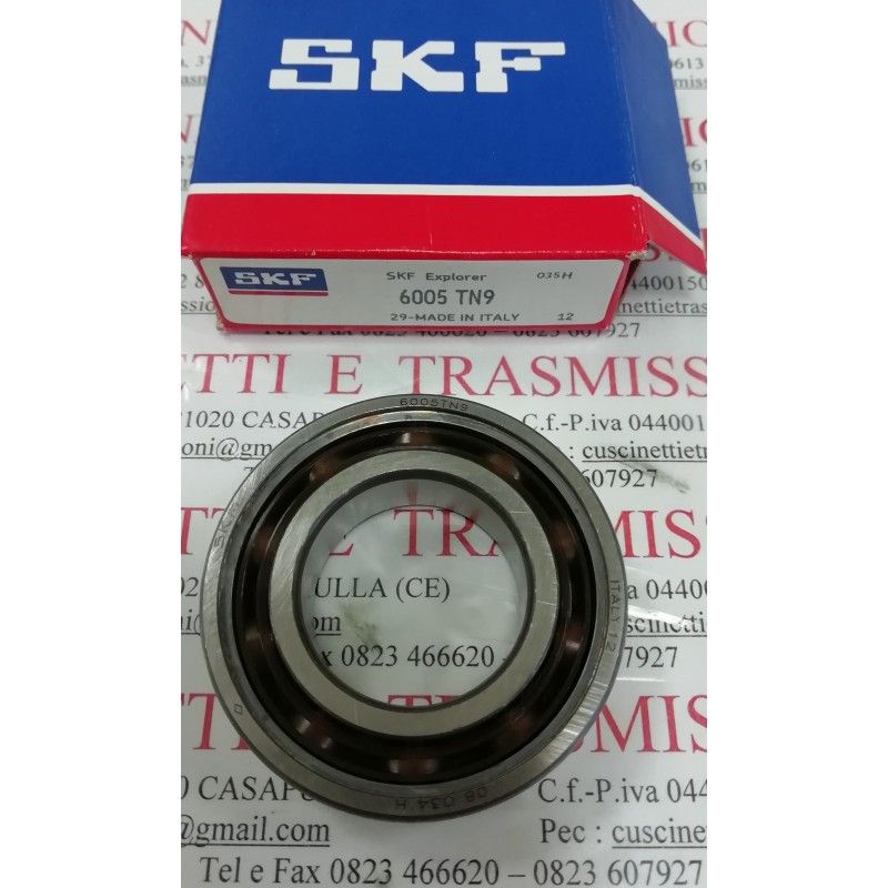 Cuscinetto 6005 TN9 SKF 25x47x12 Weight 0,0723 6005TN9