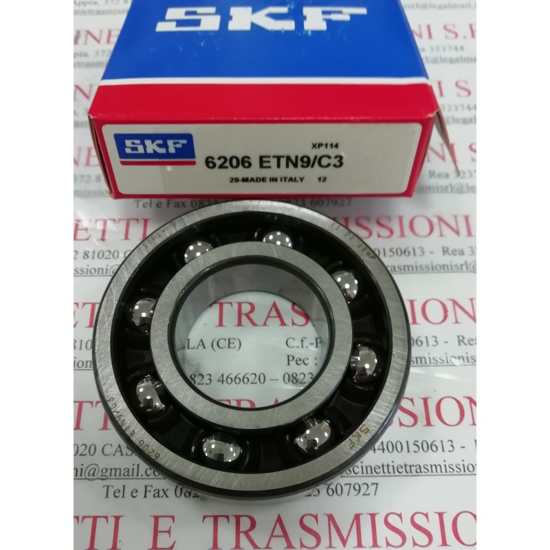 Cuscinetto 6206 ETN9/C3 SKF 30x62x16 Weight 0,181 6206ETN9C3