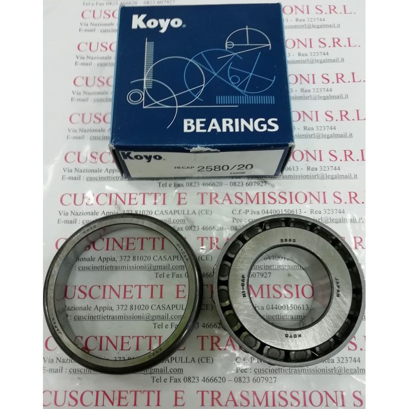 Cuscinetto 2580/2520 Koyo- (31,75x66,421x25,4 Weight 0,407) 2580/2520