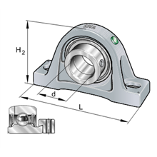 Supporto PASE45-XL INA 45x192x107 Weight 2,15