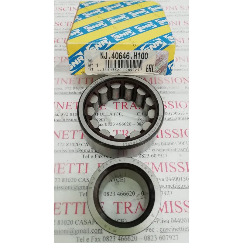 Cuscinetto NJ 40646 H100 SNR 24,97x54x21,1 Weight 0.214 NJ40646,40646,46534133FIAT