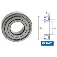 Cuscinetto 6015-2Z/C3GJN SKF 75x115x20 Weight 0,573 60152ZC3GJN