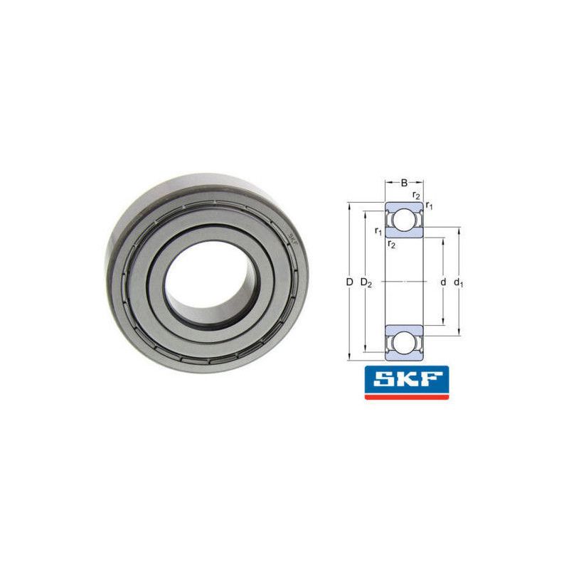 Cuscinetto 6015-2Z/C3GJN SKF 75x115x20 Weight 0,573 60152ZC3GJN