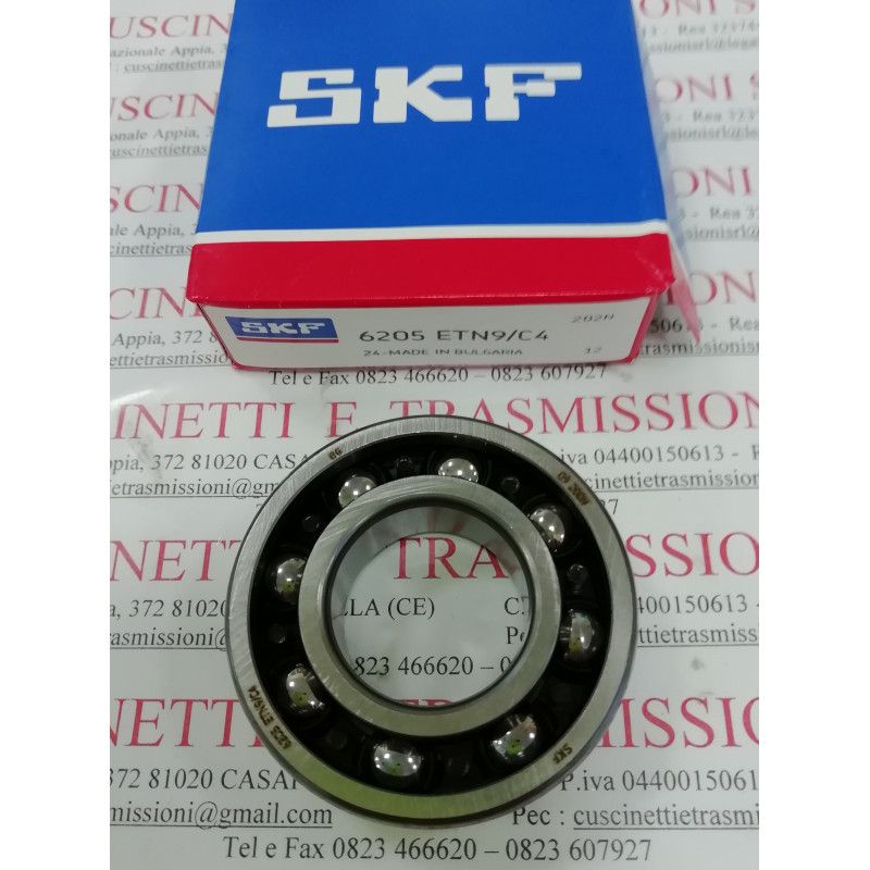 Cuscinetto 6205 ETN9/C4 SKF 25x52x15 Weight 0,1143 6205ETN9C4,6205TVHC4,6205FGC4,6205C4TN9,6205C4FG,6205C4TVH