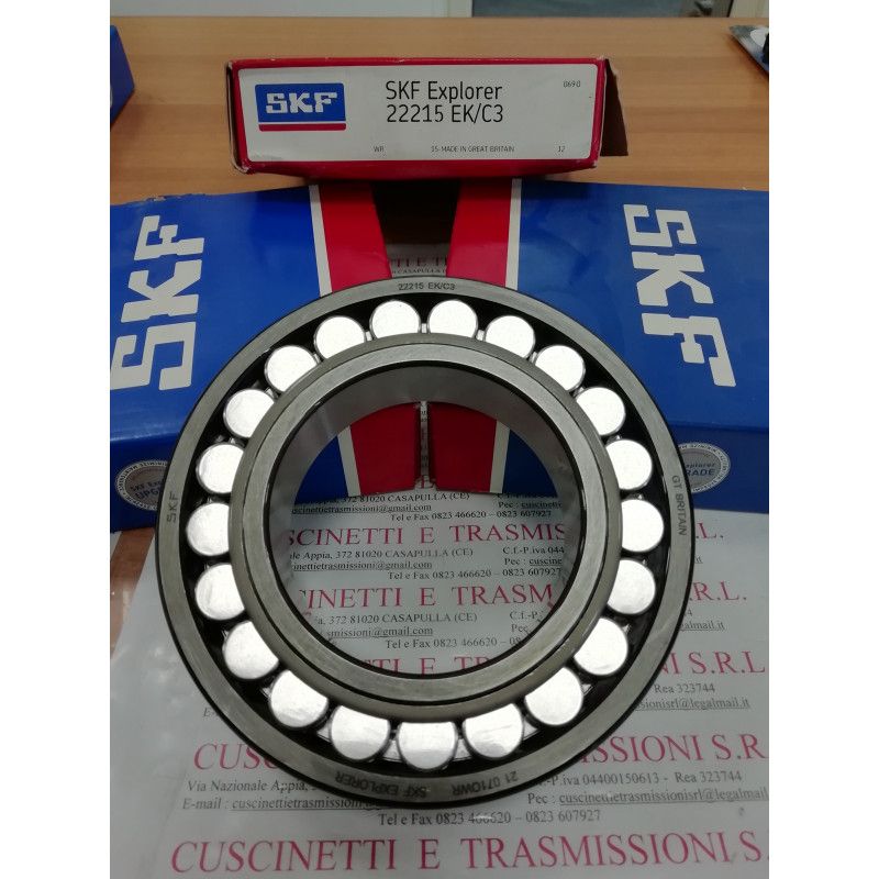 Cuscinetto 22215 EK SKF 75x130x31 Weight 1,6457 22215EK