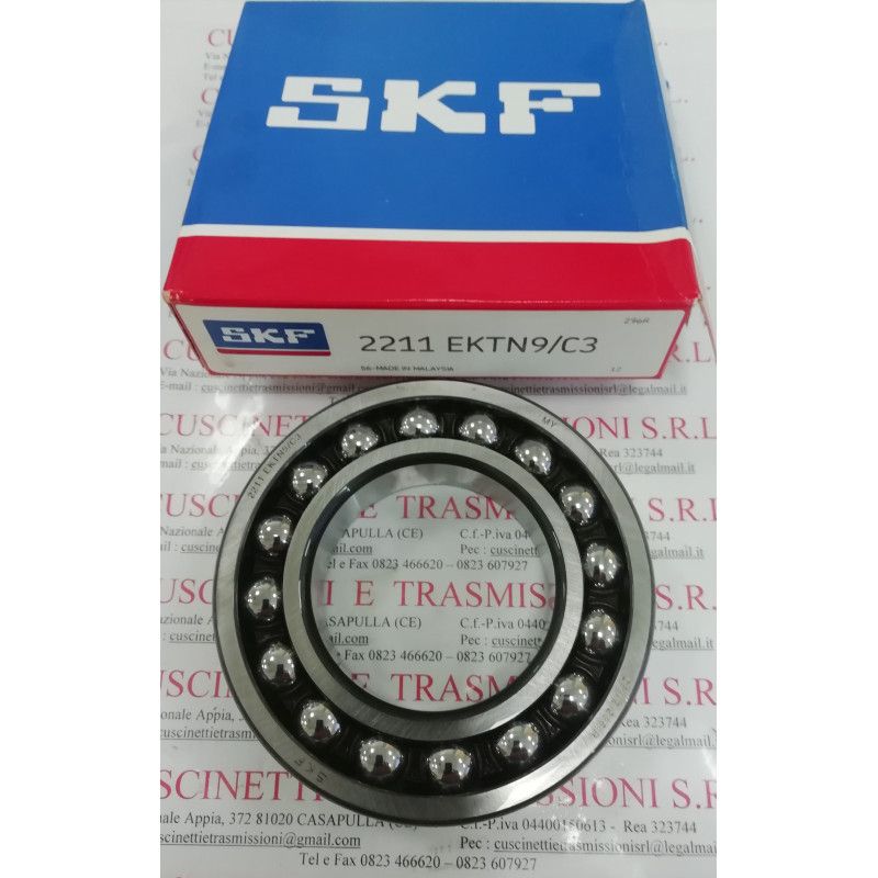 Cuscinetto 2211 EKTN9/C3 SKF 55x100x25 Weight 0,757 2211EKTN9C3