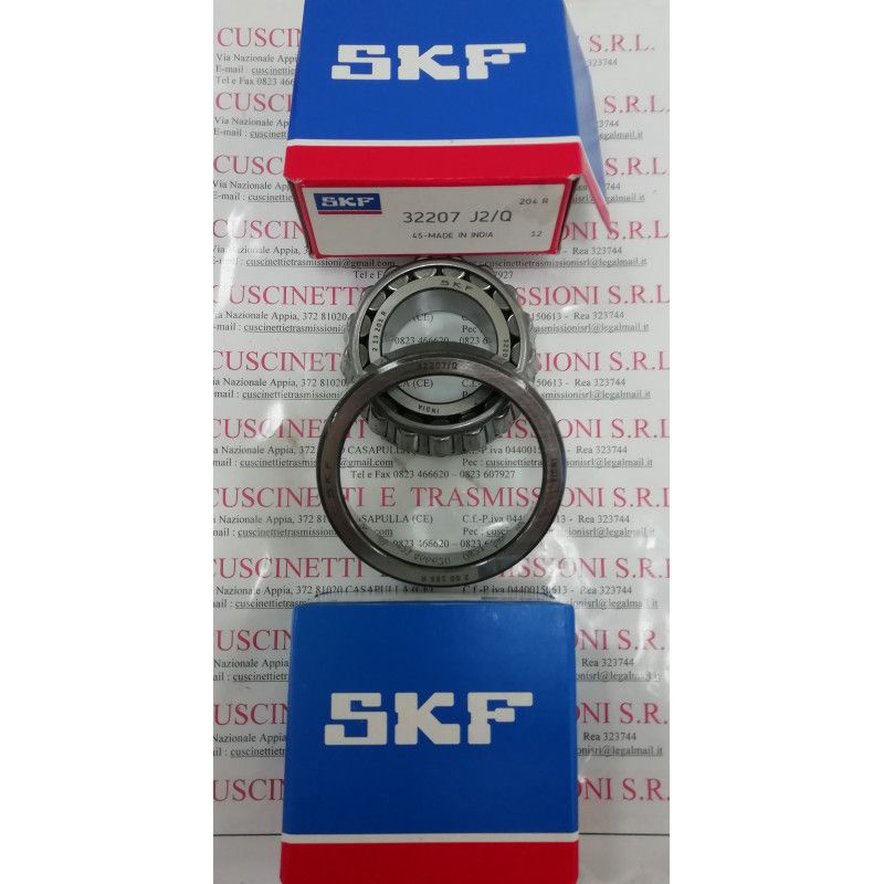 Cuscinetto 32207 J2/Q SKF 35x72x24,25 Weight 0,4377 32207,32207J2Q,32207A,32207XL,32207JR,4T32207,4T-32207,32207M Cuscinetto 32207 J2/Q SKF 35x72x24,25 Weight 0,4377 32207,32207J2Q,32207A,32207XL,32207JR,4T32207,4T-32207,32207M