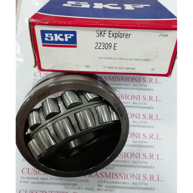 Cuscinetto 22309 E SKF 45x100x36 Weight 1,3705 22309E