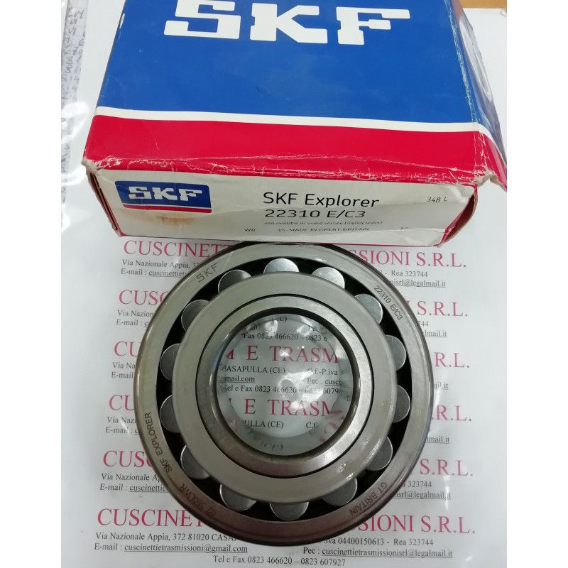 Cuscinetto 22310 E/C3 SKF 50x110x40 Weight 1,826 22310EC3 Cuscinetto 22310 E/C3 SKF 50x110x40 Weight 1,826 22310EC3