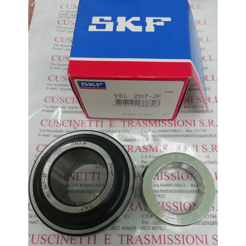 Cuscinetto YEL 207-2F SKF 35x72x51,1 Weight 0,5176 YEL2072F,HC207,NA207,UA207,UEL207,M-UEL207,EX207G2,GE35KRRB,