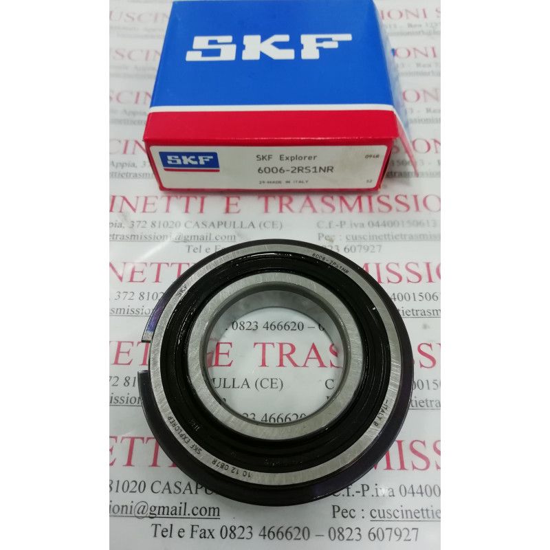 Cuscinetto 6006-2RS1NR SKF 30x60,7x13 Weight 0,119 60062RS1NR, Cuscinetto 6006-2RS1NR SKF 30x60,7x13 Weight 0,119 60062RS1NR,