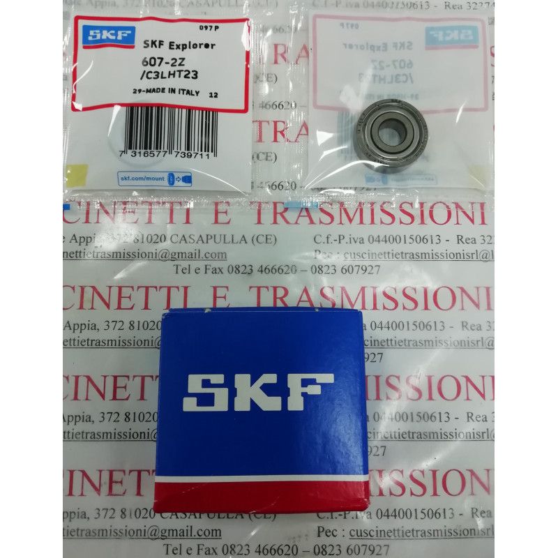 Cuscinetto 607-2Z/C3LHT23 SKF 7x19x6 Weight 0,008 6072ZC3LHT23 Cuscinetto 607-2Z/C3LHT23 SKF 7x19x6 Weight 0,008 6072ZC3LHT23