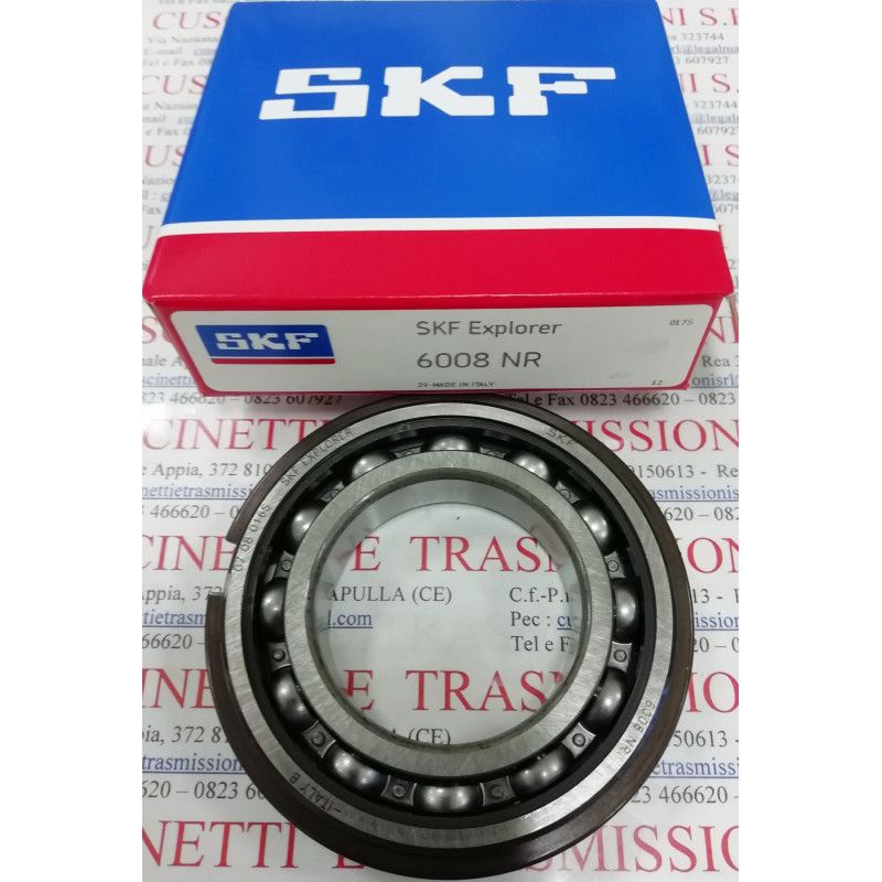 Cuscinetto 6008 NR SKF 40x68x15 Weight 0,194 6008NR,6008-NR