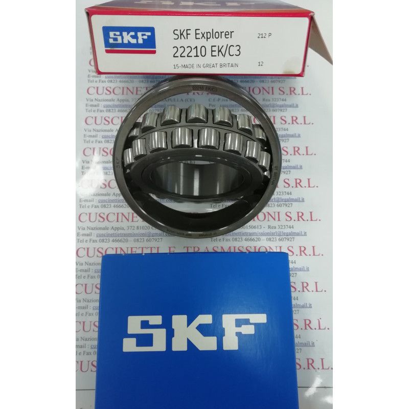 Cuscinetto 22210 EK/C3 SKF 50x90x23 Weight 0,6031 22210KC3,22210EK/C3,22210CCKC3W33,22210E1KC3,22210E1XLKC3, Cuscinetto 22210 EK/C3 SKF 50x90x23 Weight 0,6031 22210KC3,22210EK/C3,22210CCKC3W33,22210E1KC3,22210E1XLKC3,