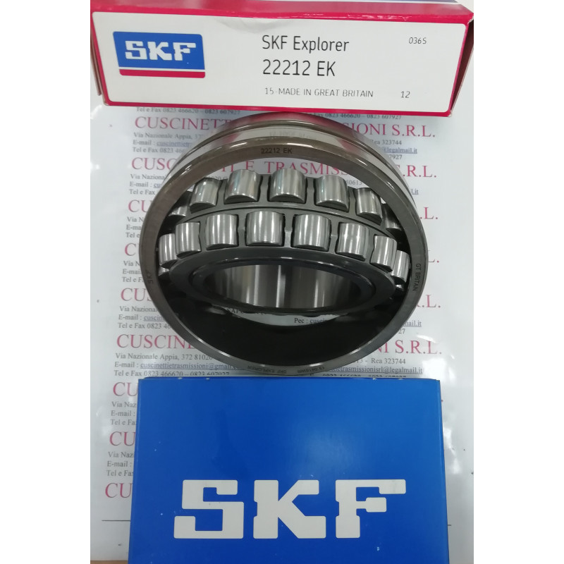 Cuscinetto 22212 EK SKF 60x110x28 Weight 1,1205 22212EK