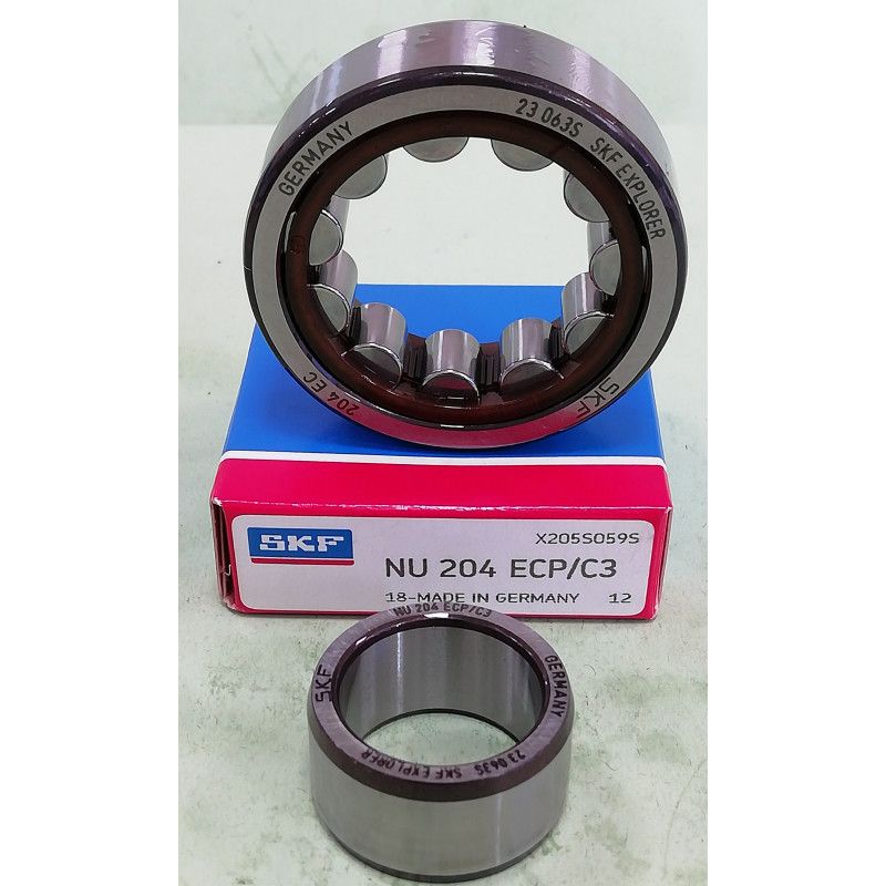 Cuscinetto NU 204 ECP/C3 SKF 20x47x14 Peso 0,1092 NU204C3,NU204ECPC3