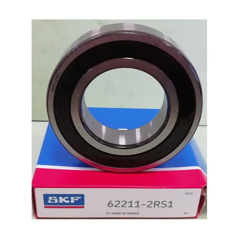 Cuscinetto 62211-2RS1 SKF 55x100x25 Peso 0,729 622112rs,62211-2rs-,622112rs1,62211-a-2rsr,62211-2rs1