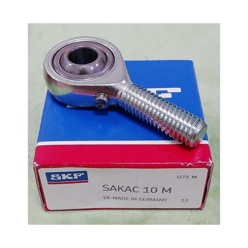 Terminale SAKAC 10 M SKF 10x29x64 Peso 0,054 SAKAC10M,TSM10,GAKR10PB,POS10,JAM10,GAS10,