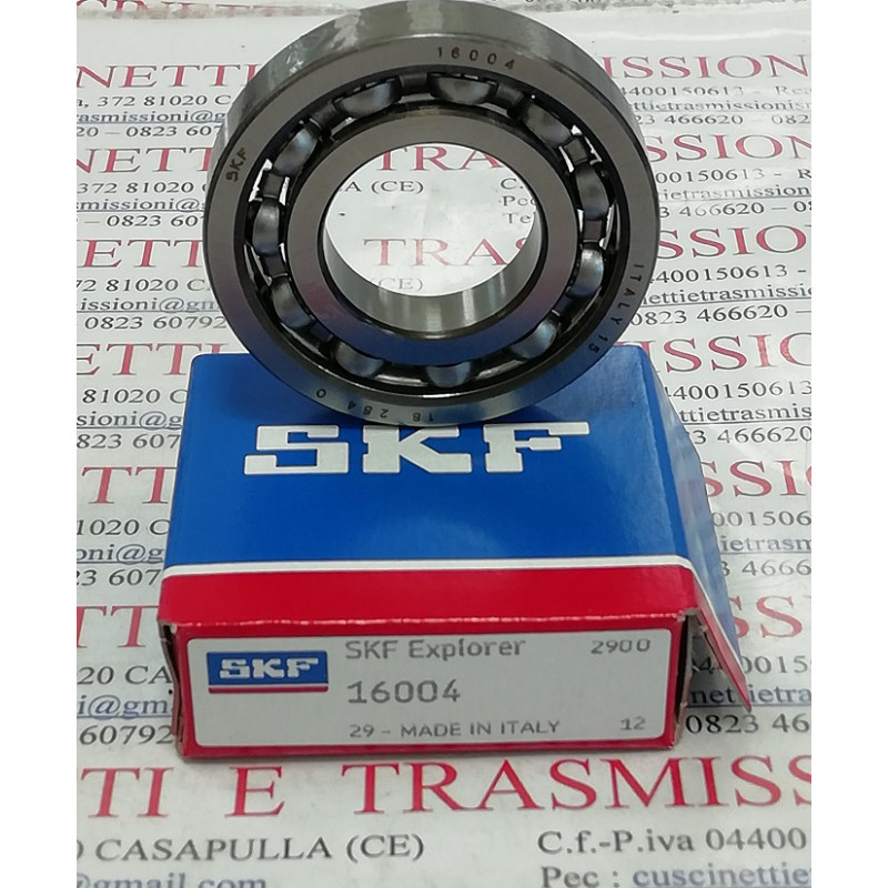 Cuscinetto 16004 SKF 20x42x8 Weight 0,0488 16004 Cuscinetto 16004 SKF 20x42x8 Weight 0,0488 16004